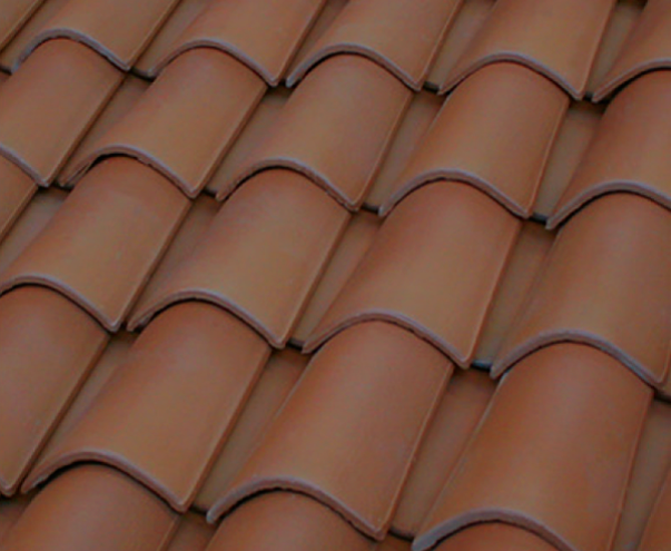 Curved Roof Tile 50 Canal_Marrón – Brown – Marron